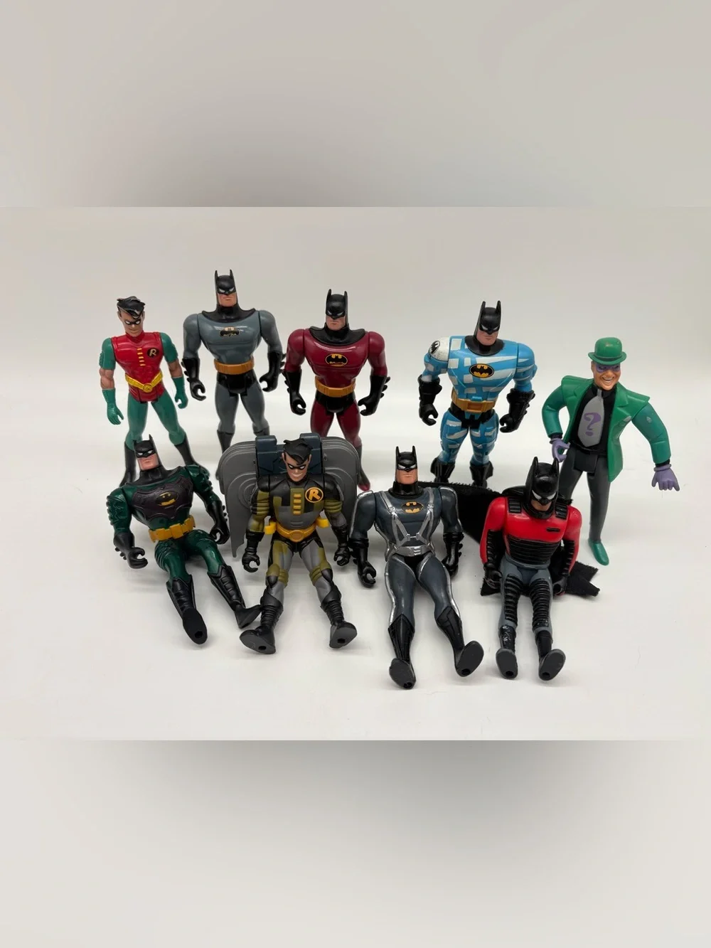 Batman The Animated Series Vintage 1990’s Kenner Action Figures Riddler, Robin - Picture 2 of 3